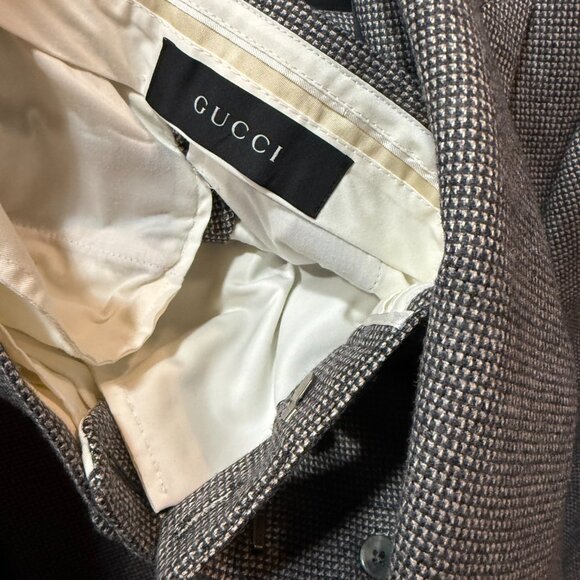 Rare 3-piece GUCCI Men's Suit 50R eu 40R us wool & silk like new - Picture 6 of 10